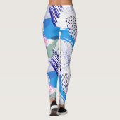 Abstraktes Pinselmuster Leggings (Rückseite)
