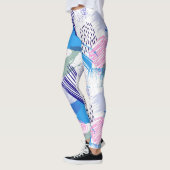 Abstraktes Pinselmuster Leggings (Links)