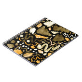 Abstraktes Pinselmuster Notizblock (Linke Seite)