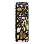 Abstraktes Pinselmuster Thermosbecher (Rückseite)