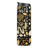 Abstraktes Pinselmuster Thermosbecher (Nach rechts gedreht)