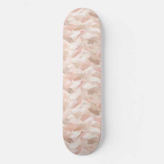 Abstraktes Pinselstrichmuster Skateboard (Vorderseite)