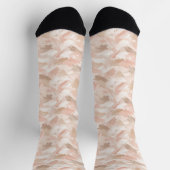 Abstraktes Pinselstrichmuster Socken (Oben)