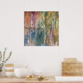 Abstraktes Pittsburgh Map-Gemälde Poster (Küche)