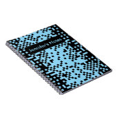 Abstraktes Pixel-Effekt-Muster-Notizbuch Notizblock (Rechte Seite)