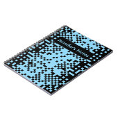 Abstraktes Pixel-Effekt-Muster-Notizbuch Notizblock (Linke Seite)