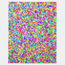 Abstraktes pixeliges RGB Fleecedecke