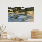 Abstraktes Plakat mit Wasser (Küche)