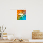 abstraktes Plakat zum ersten Mal Dessert essen (Küche)
