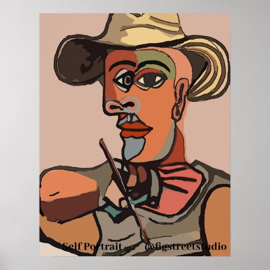 Abstraktes Plakat zur Malerei (Vorne)