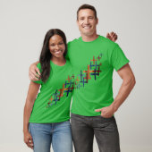Abstraktes Plus-Muster-Diagonale T-Shirt (Unisex)
