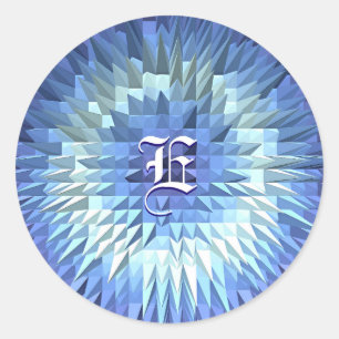 Abstraktes Poligonal niedrig Poly Runder Aufkleber