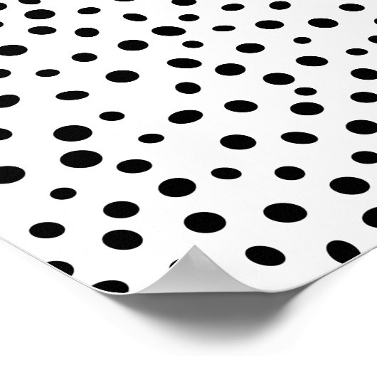 Abstraktes Polka Dot Muster Poster (Ecke)