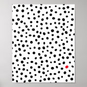 Abstraktes Polka Dot Muster Poster (Vorne)