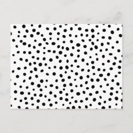 Abstraktes Polka Dot Muster Postkarte