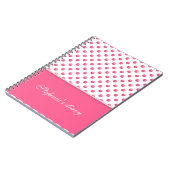 Abstraktes Polka-Dots-Design Notizblock (Linke Seite)