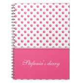 Abstraktes Polka-Dots-Design Notizblock (Vorderseite)