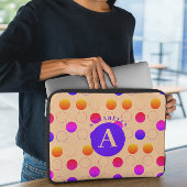 Abstraktes Polka Dots Muster Laptopschutzhülle