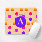 Abstraktes Polka Dots Muster Mousepad (Mit Mouse)