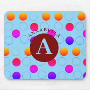 Abstraktes Polka Dots Muster Mousepad
