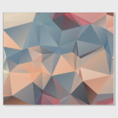Abstraktes polygonales Mosaikmuster Geschenkpapier (Flach)