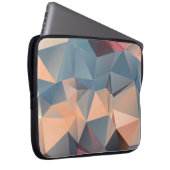 Abstraktes polygonales Mosaikmuster Laptopschutzhülle (Vorne Rechts)