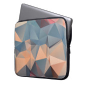Abstraktes polygonales Mosaikmuster Laptopschutzhülle (Vorderseite Links)