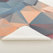Abstraktes polygonales Mosaikmuster Sherpadecke (3/4)