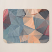 Abstraktes polygonales Mosaikmuster Sherpadecke (Vorderseite (Horizontal))