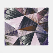 Abstraktes Polygonmuster, bunte Dreiecke. Fleecedecke (Vorderseite (Horizontal))