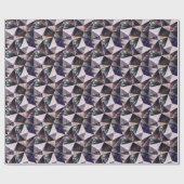 Abstraktes Polygonmuster, bunte Dreiecke. Geschenkpapier (Flach)
