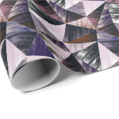 Abstraktes Polygonmuster, bunte Dreiecke. Geschenkpapier (Rolleneckpunkt)