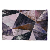 Abstraktes Polygonmuster, bunte Dreiecke. Kissenbezug (Rückseite)