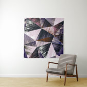 Abstraktes Polygonmuster, bunte Dreiecke. Wandteppich (Beispiel)