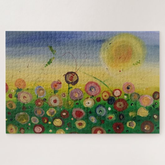 Abstraktes Popper-Feldjigsaw Puzzle (Horizontal)