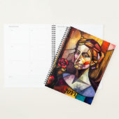 Abstraktes Portrait aus Hartglas Planer (Anzeige)