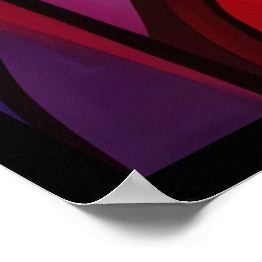 Abstraktes Portrait eines weiblichen Weinposters Poster (Ecke)