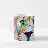 Abstraktes Portrait Kaffeetasse (Vorderseite Links)