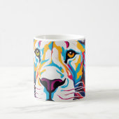 Abstraktes Portrait Kaffeetasse (Mittel)