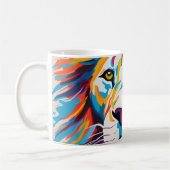 Abstraktes Portrait Kaffeetasse (Links)