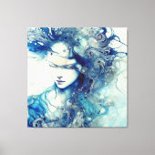 abstraktes Portrait Leinwanddruck (Vorderseite)