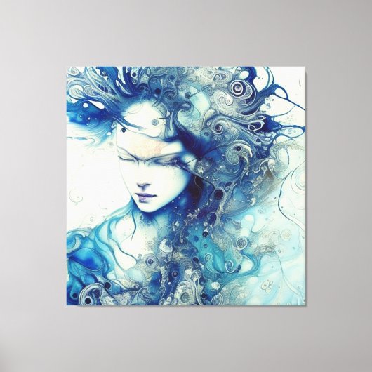 abstraktes Portrait Leinwanddruck (Vorderseite)