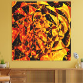 Abstraktes Portrait Leinwanddruck (Insitu (Wohnzimmer))