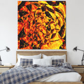 Abstraktes Portrait Leinwanddruck (Insitu (Schlafzimmer))