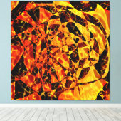 Abstraktes Portrait Leinwanddruck (Insitu (Holzboden))