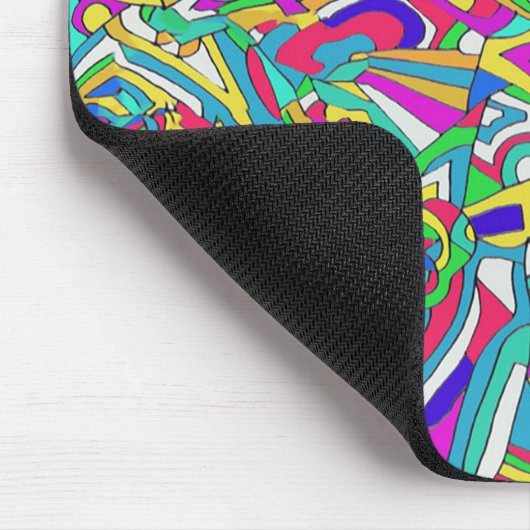 Abstraktes Portrait Mousepad (Ecke)