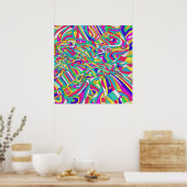 Abstraktes Portrait Poster (Küche)