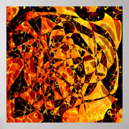 Abstraktes Portrait Poster (Vorne)