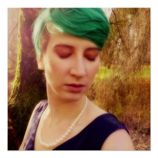 Abstraktes Portrait Poster (Vorderseite)