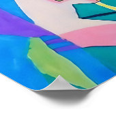 Abstraktes Portrait Poster - Bold & Modern Art (Ecke)